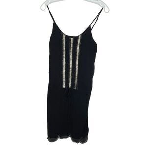 SugarLips Silk Beaded Dress‎ Black
